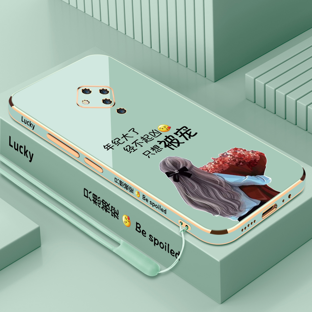 ★电镀直边★图案定制★镜头保护★送挂绳