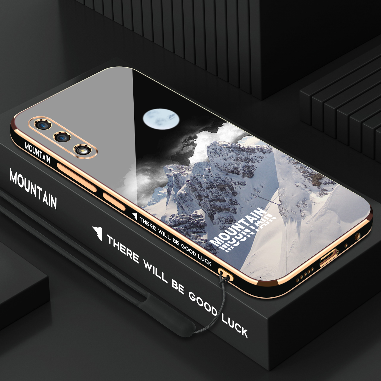 荣耀play3硅胶ins风奢华电镀