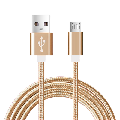 Micro USB数据线安卓手机充电线编织快充电线2米v8安卓加长充电器1米线USB充电线尼龙通用连接线1.5米短线