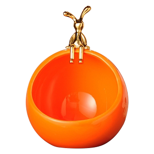 入户玄关门口放钥匙扣锁匙收纳盒摆件轻奢高档家居客厅鞋柜装饰品