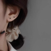 气质高级感耳坠耳饰 耳挂时尚 方形耳线2026新款 耳钉耳环养耳洞女款