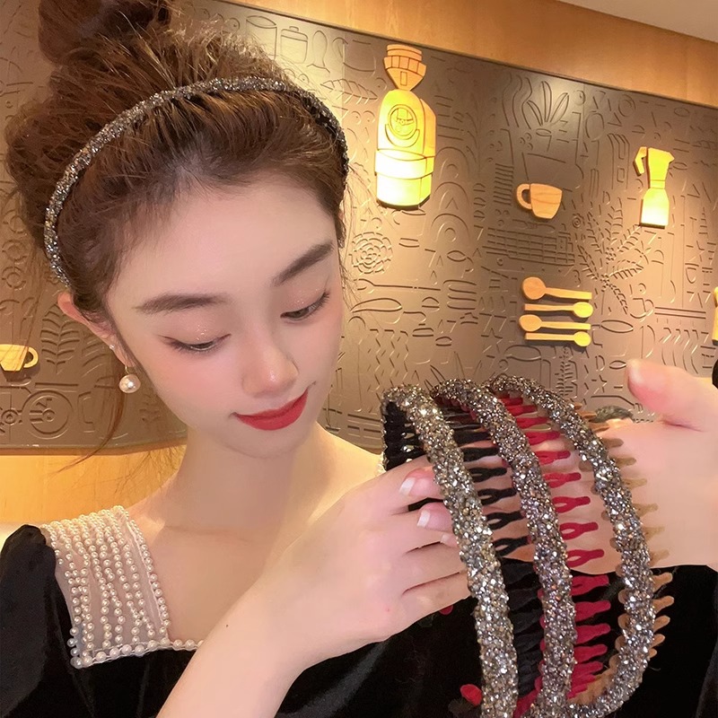 水钻发箍女2025新款洗脸压发发卡