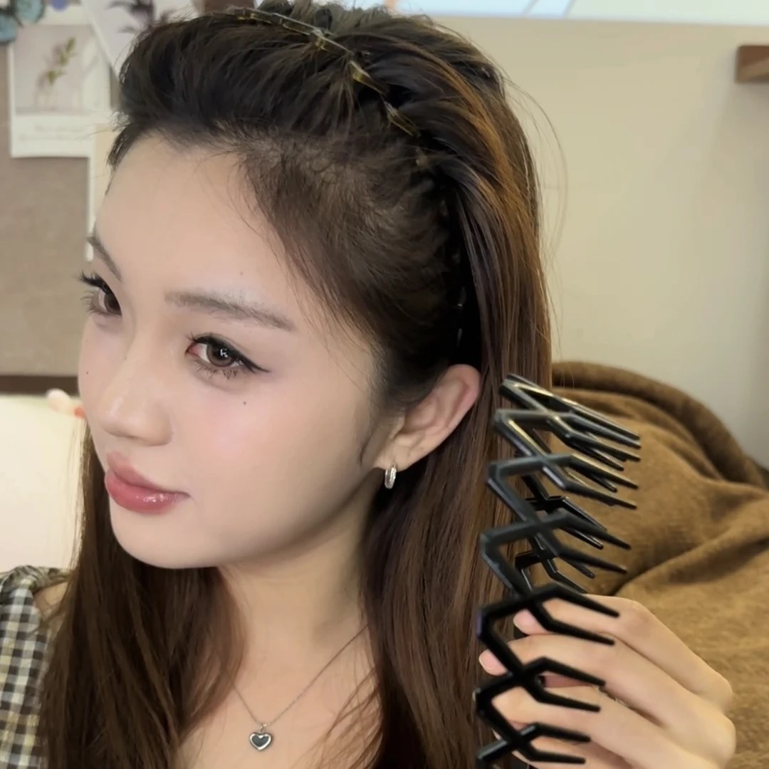 皇冠高颅顶发箍压发发卡头箍头饰