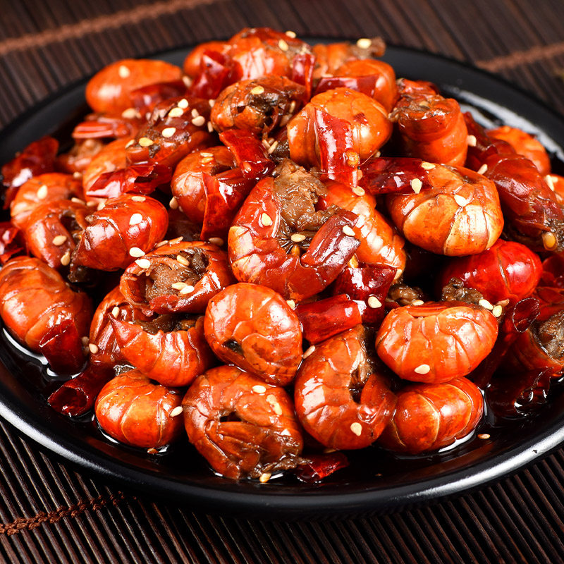 兔二爷小龙虾尾即食麻辣虾尾香辣龙虾熟食虾球小龙虾小海鲜龙虾尾