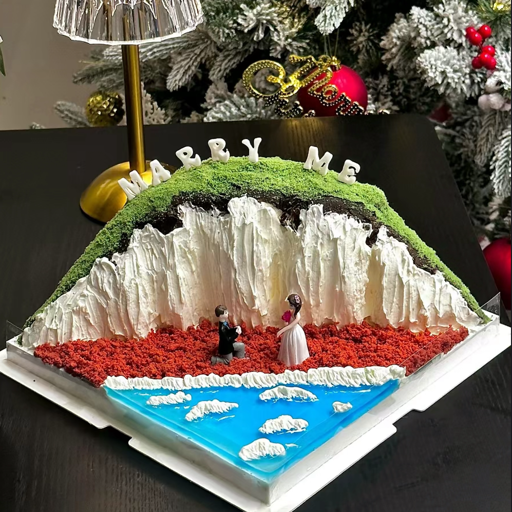 网红创意微景观海岛蛋糕仿悬崖生日蛋糕北京上海广州全国同城配送,零食/坚果/特产,生日/节日蛋糕,淘宝优惠券,粉丝福利购,淘宝优惠卷