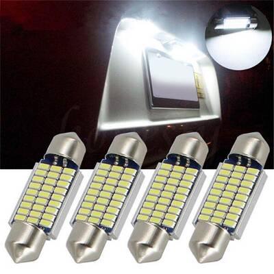 汽车灯解码 36MM 3014 27SMD 阅读灯车顶灯 汽车LED双尖灯牌照灯