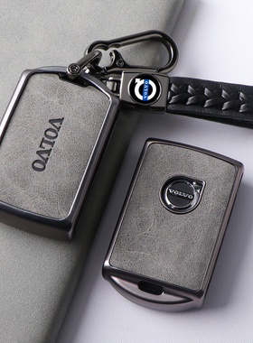 沃尔沃xc60钥匙套s90/xc90/xc40/v40/s60l男智远豪华版车皮包壳扣