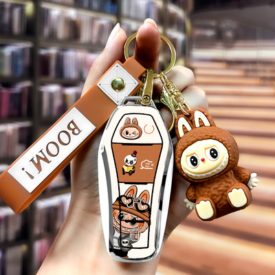 比亚迪海狮06钥匙套专用05ev车06ev海狮06dmi拉布布07ev全包壳女