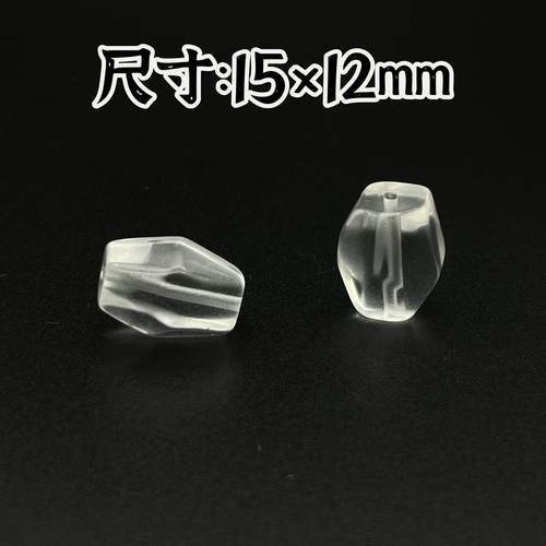 天然白水晶切面随型路路通