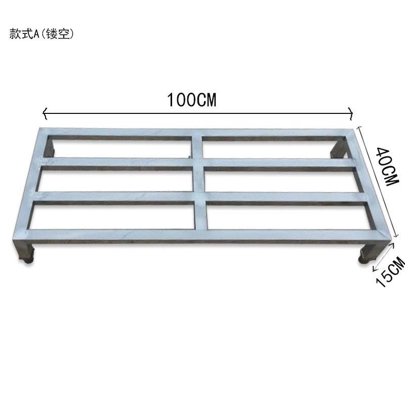 不锈钢米面架置物架地墩支架置物台货架大米架面粉架酒店