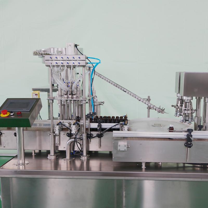 60ml口服液灌装机灌装轧盖机轧螺纹封口机