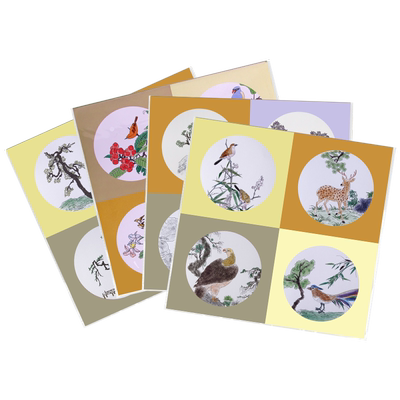 古鼎宣纸临摹卡国画白描画谱