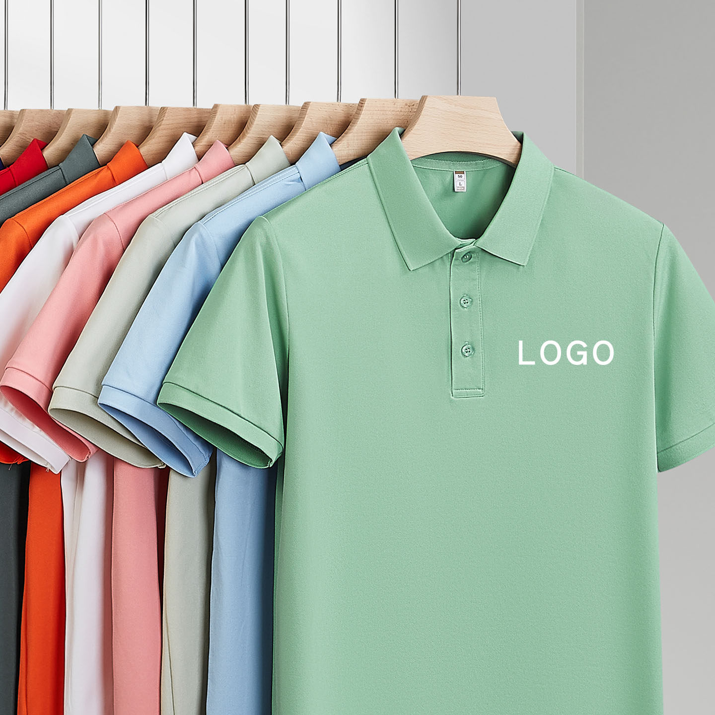 定制POLO衫工作服短袖女纯色翻领大码运动休闲宽松t恤衫印字LOGO