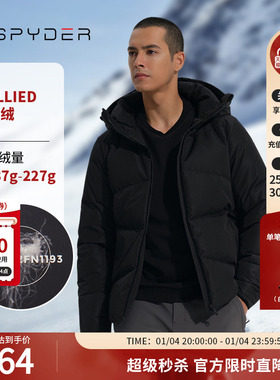 SPYDER蜘蛛男子TRAINING雪服秋冬新品运动羽绒服户外外套23MR201M