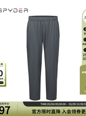 SPYDER夏季新品男子URBAN LIFE透气轻薄户外休闲运动裤子24MS515M