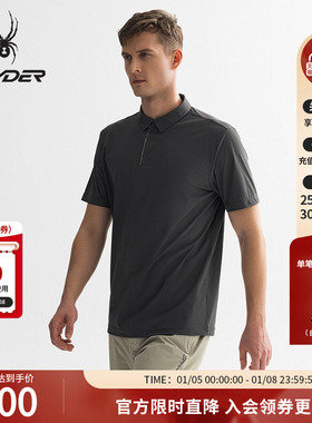 SPYDER蜘蛛春夏男子TRAINING凉感户外休闲运动短袖POLO衫25ES461M