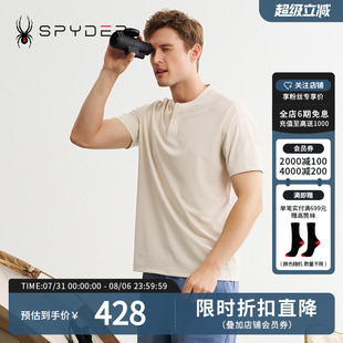 T恤24CS455M SPYDER夏季 新品 男子TRAINING户外休闲运动短袖 POLO衫