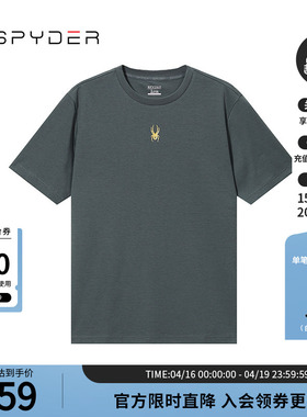 SPYDER新品男子URBAN LIFE春夏休闲印花圆领短袖T恤上衣24ES481M