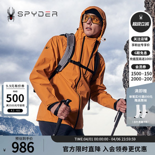 LIFE透气防水连帽夹克冲锋衣24CF117M SPYDER蜘蛛秋冬男MOUNTAIN