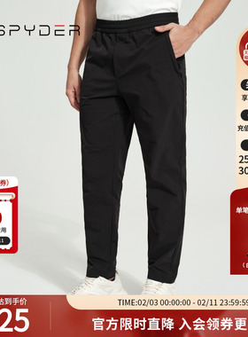 SPYDER新品男子TRAINING运动裤子日常休闲小脚裤长裤24MS533M