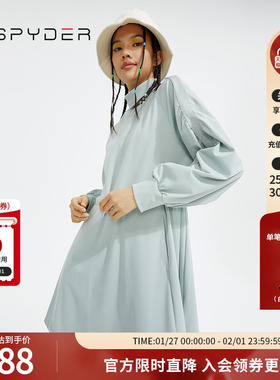 SPYDER蜘蛛秋冬女子356 STYLE收腰舒适亲肤柔软卫衣裙22CF412W