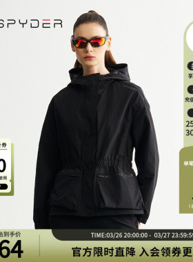 SPYDER蜘蛛秋冬女子MOUNTAIN LIFE休闲运动连帽夹克外套24MF106W