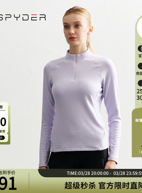 SPYDER蜘蛛秋冬女子MOUNTAIN LIFE舒适保暖休闲长袖T恤24CF422W