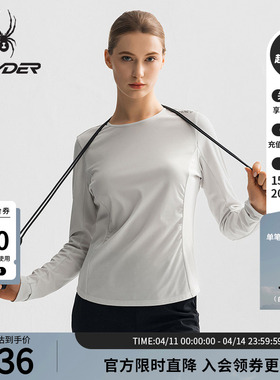 SPYDER蜘蛛春夏女TRAINING速干运动户外休闲圆领长袖T恤25CS468W