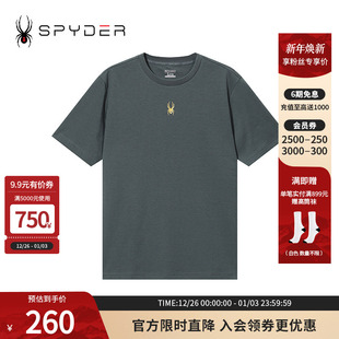 T恤上衣24ES481M LIFE春夏休闲印花圆领短袖 SPYDER新品 男子URBAN