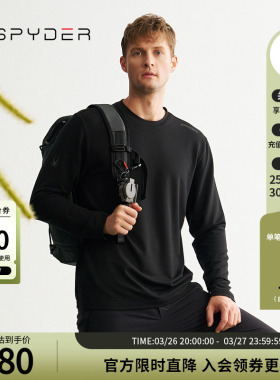SPYDER蜘蛛秋冬男子MOUNTAIN LIFE户外休闲运动长袖T恤24MF409M