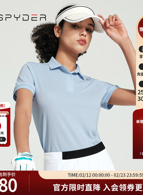 SPYDER新品女子URBAN LIFE日常休闲时尚气质翻领POLO衫24MS440W