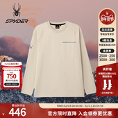 SPYDER蜘蛛秋冬男子华夫格面料休闲运动罗纹圆领长袖 T恤25MF405M