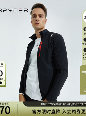SPYDER蜘蛛秋冬男子URBAN LIFE简约大方透气运动拉链夹克23ER139M