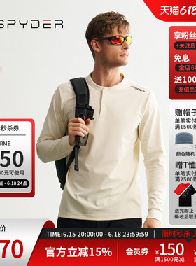 SPYDER蜘蛛秋冬男MOUNTAIN LIFE柔软舒适休闲长袖圆领T恤24CF435M