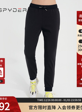 SPYDER蜘蛛秋冬女SKI LIFE宽松轻盈保暖纯色运动休闲长裤23CF522W