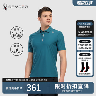 21CF405M SPYDER蜘蛛雪服秋冬男子TRAINING系列排汗针织POLO衫