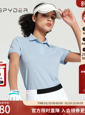 SPYDER新品女子URBAN LIFE日常休闲时尚气质翻领POLO衫24MS440W