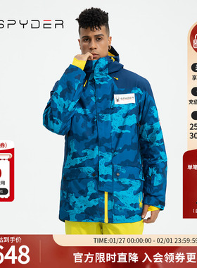 SPYDER蜘蛛冬季男子SKI防风防水透气Thinsulate滑雪服装20UF101M