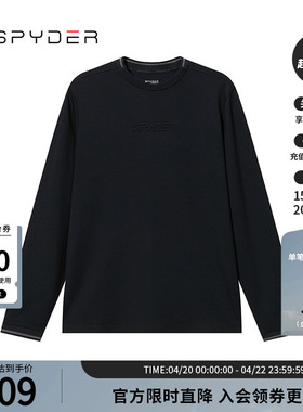 SPYDER蜘蛛春秋男SKI LIFE透气休闲圆领长袖T恤打底上衣24CS425M