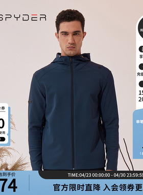 SPYDER蜘蛛秋冬男TRAINING舒适户外运动防风保暖夹克外套23CF105M