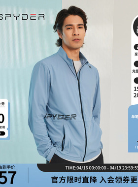 SPYDER蜘蛛秋冬男子TRAINING透气舒适运动拉链立领夹克23MR103M