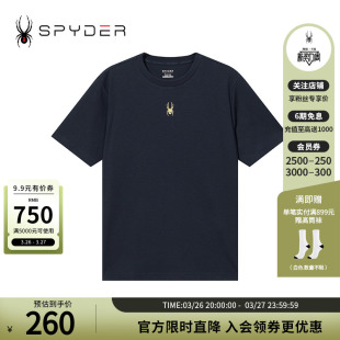 T恤上衣24ES481M LIFE春夏休闲印花圆领短袖 SPYDER新品 男子URBAN