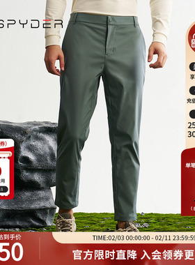 SPYDER蜘蛛秋冬男子MOUNTAIN LIFE保暖户外休闲运动长裤24EF543M