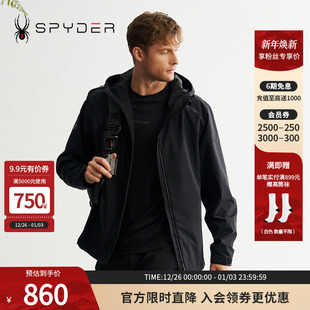 SPYDER秋冬新品 男MOUNTAINLIFE休闲运动上衣连帽夹克外套24MF137M