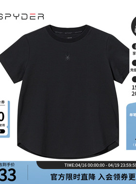 SPYDER蜘蛛春夏女子URBAN LIFE休闲运动舒适短袖圆领T恤24CS414W