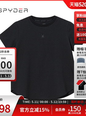 SPYDER蜘蛛春夏女子URBAN LIFE休闲运动舒适短袖圆领T恤24CS414W