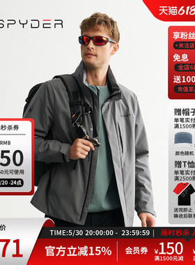 SPYDER蜘蛛秋冬男子MOUNTAIN LIFE户外防水休闲夹克外套24MR113M