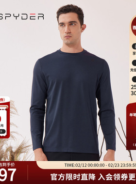 SPYDER新品男子URBAN LIFE弹力针织打底长袖T恤23MF427M