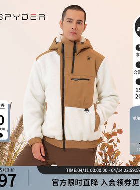 SPYDER蜘蛛秋冬男子SKI LIFE摇粒绒外套户外夹克23CF217M