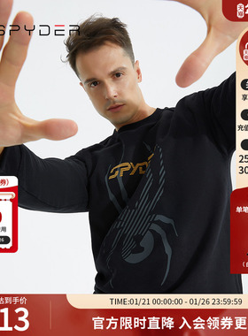 SPYDER蜘蛛秋冬男子356 STYLE时尚简约保暖舒适运动卫衣22CF309M